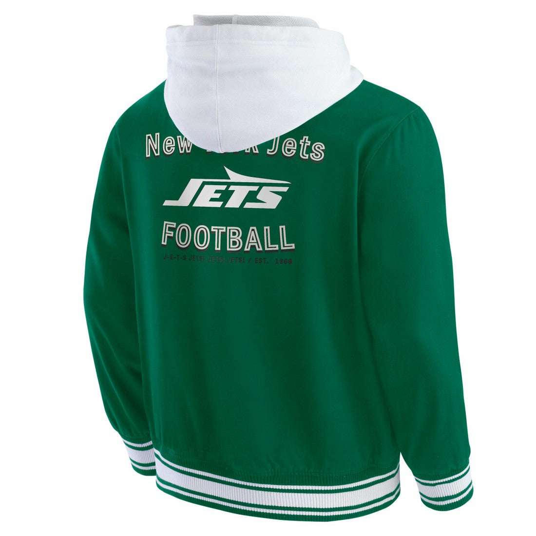 New York Jets Darius Rucker Collection Full-Snap Hoodie Jacket Green