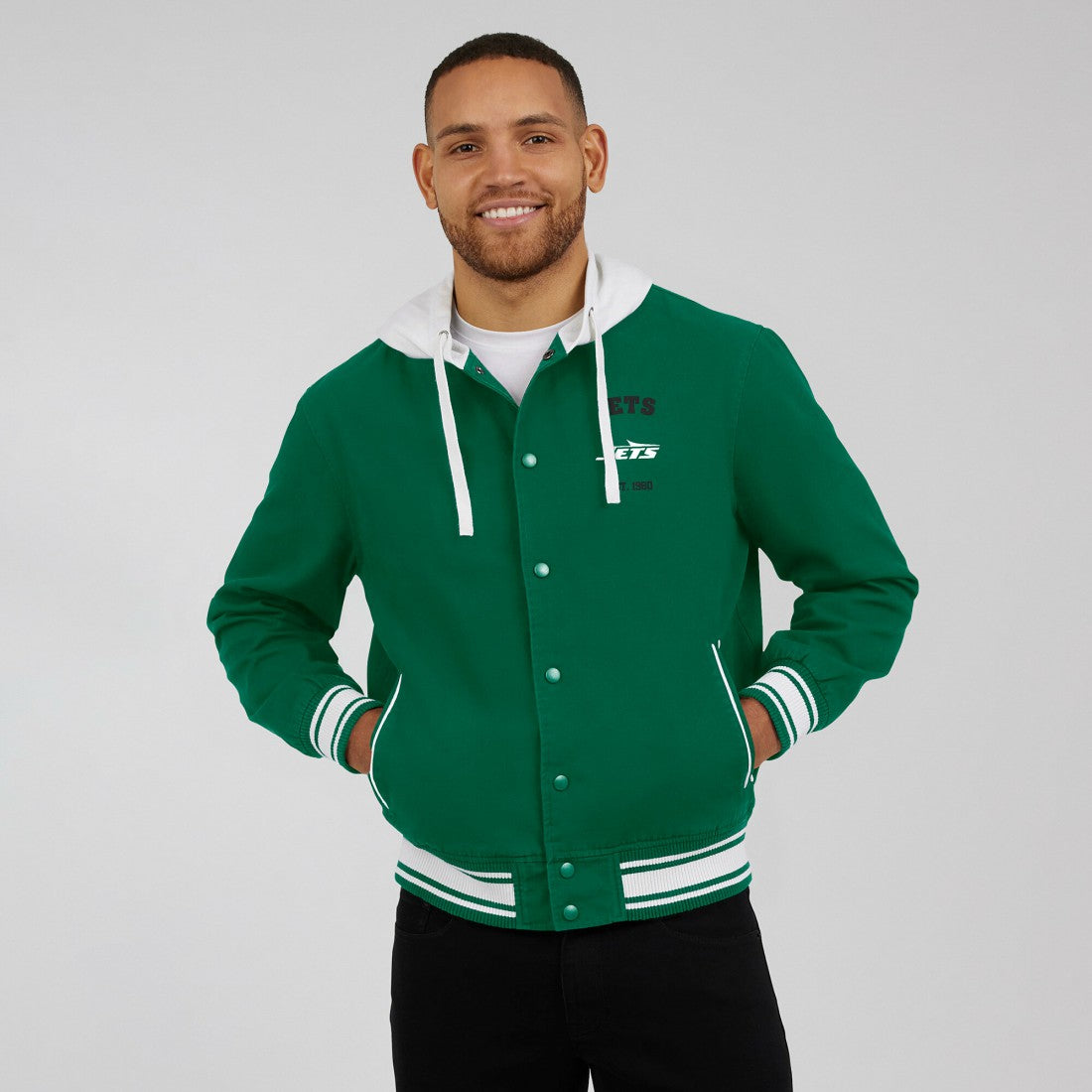 New York Jets Darius Rucker Collection Full-Snap Hoodie Jacket Green