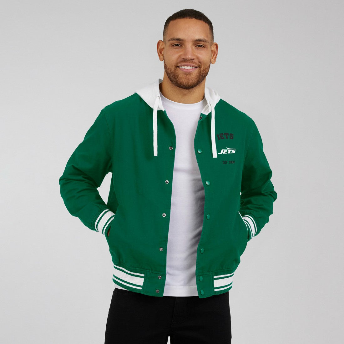 New York Jets Darius Rucker Collection Full-Snap Hoodie Jacket Green