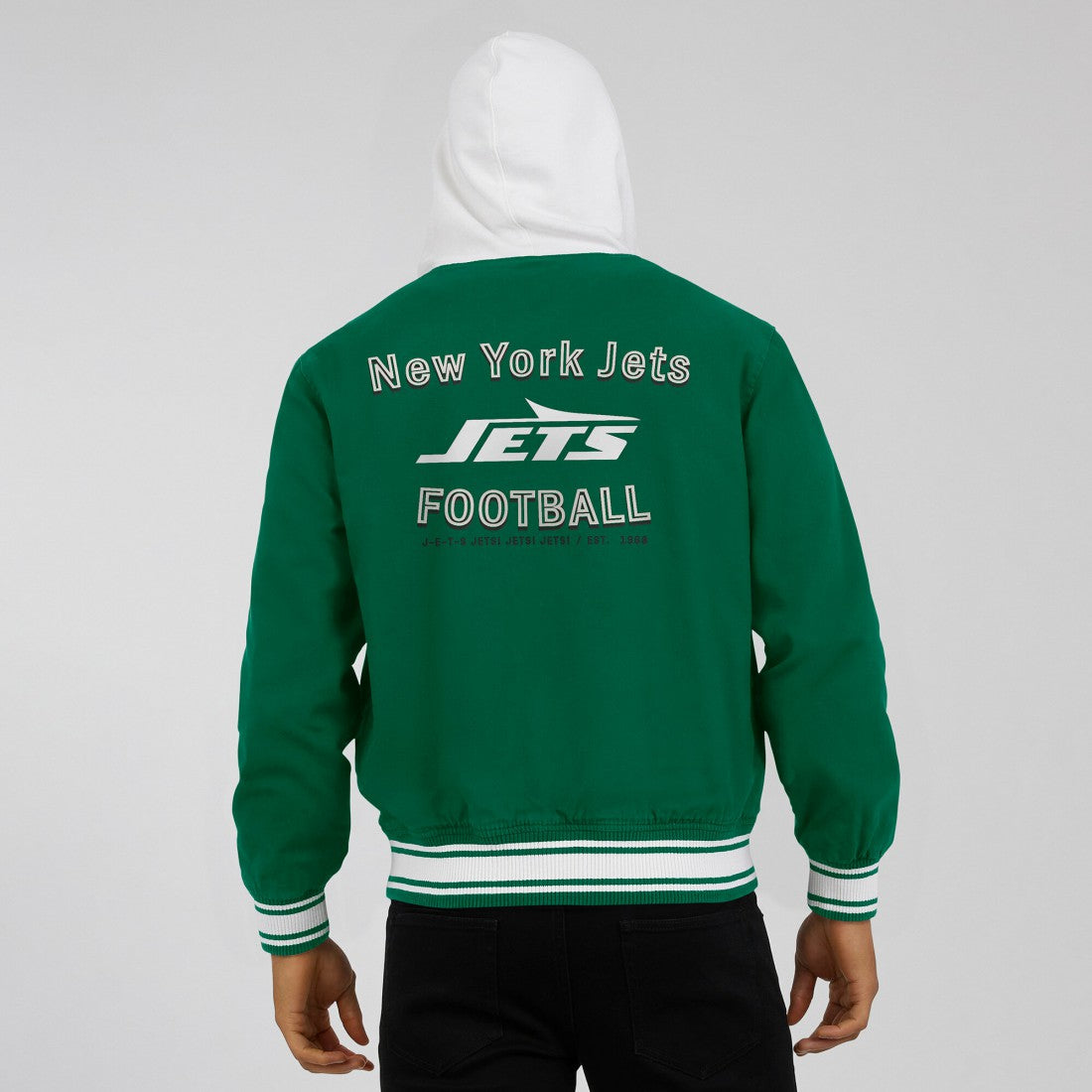 New York Jets Darius Rucker Collection Full-Snap Hoodie Jacket Green