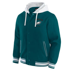 Philadelphia Eagles Darius Rucker Collection Full-Snap Hoodie Jacket Midnight Green