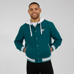 Philadelphia Eagles Darius Rucker Collection Full-Snap Hoodie Jacket Midnight Green