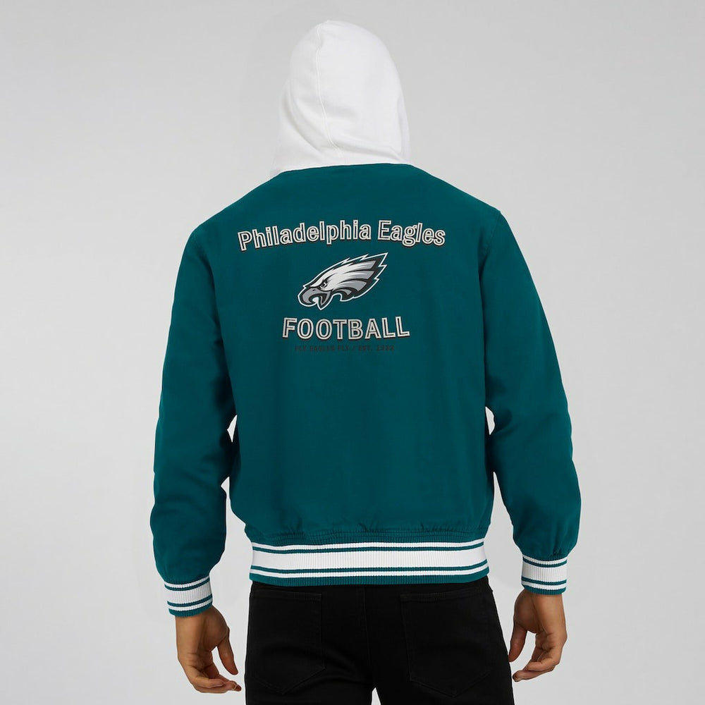 Philadelphia Eagles Darius Rucker Collection Full-Snap Hoodie Jacket Midnight Green