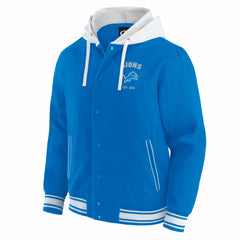 Detroit Lions Darius Rucker Collection Full-Snap Hoodie Jacket Blue