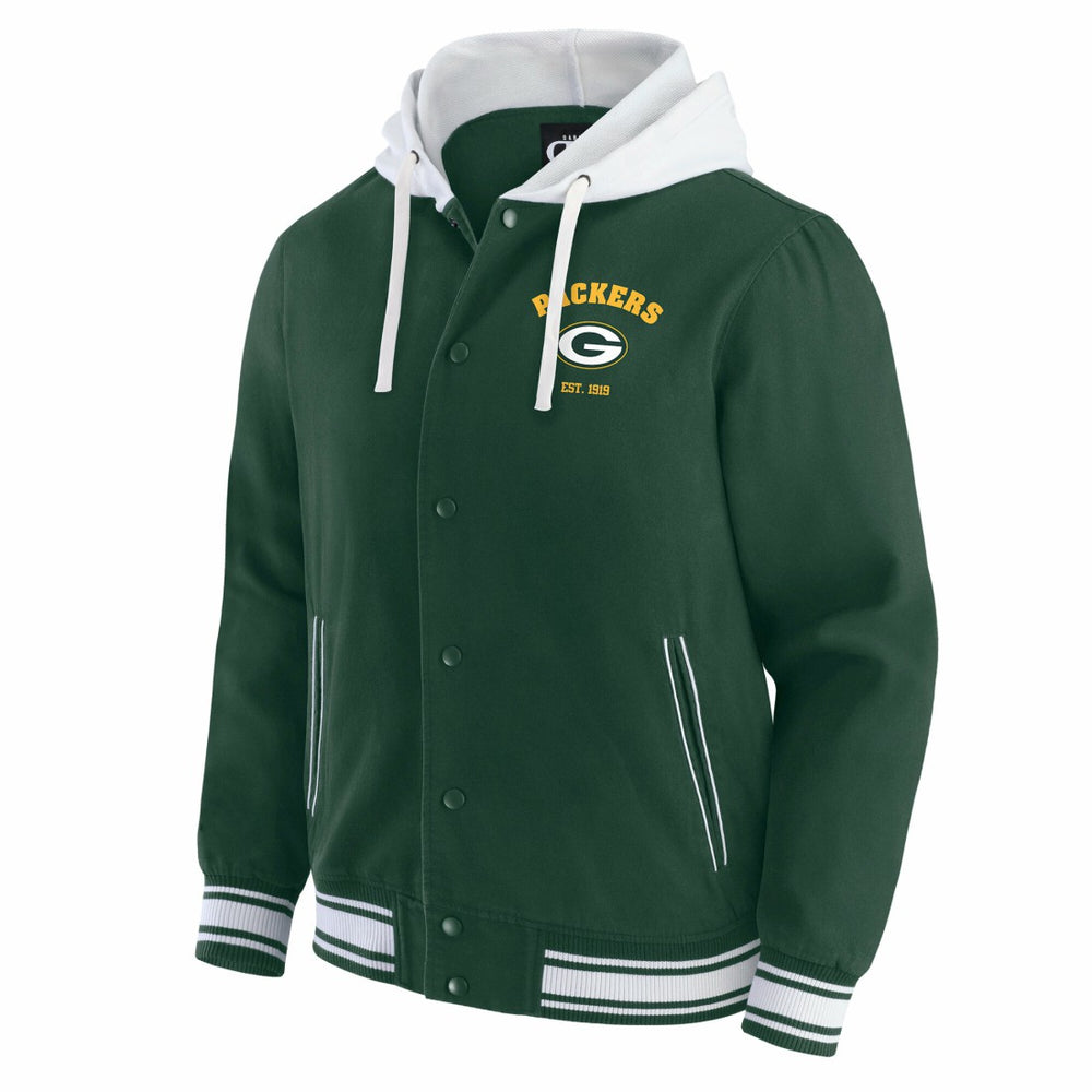 Green Bay Packers Darius Rucker Collection Full-Snap Hoodie Jacket Green