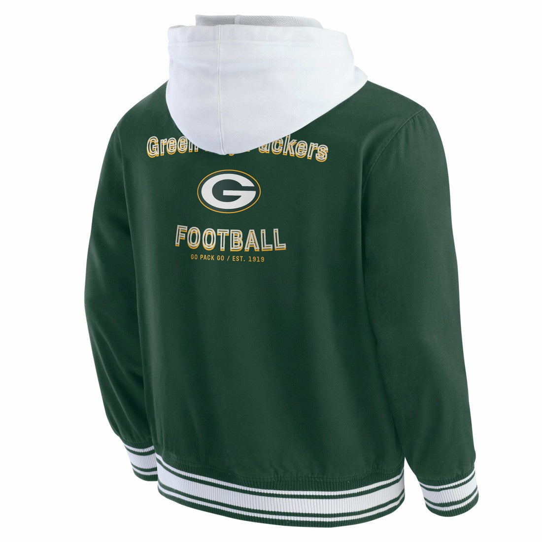 Green Bay Packers Darius Rucker Collection Full-Snap Hoodie Jacket Green