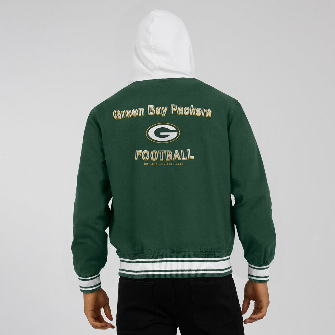 Green Bay Packers Darius Rucker Collection Full-Snap Hoodie Jacket Green