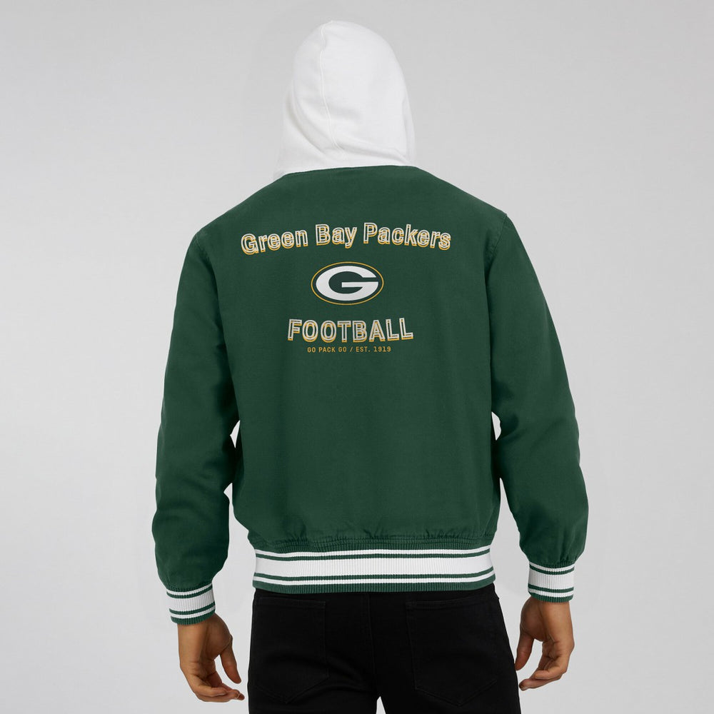 Green Bay Packers Darius Rucker Collection Full-Snap Hoodie Jacket Green