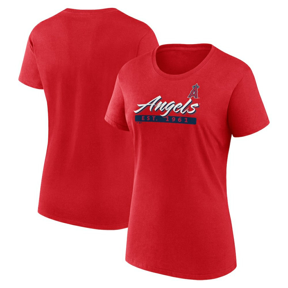 Los Angeles Angels Fanatics Women's Risk T-Shirt - Red T-shirts