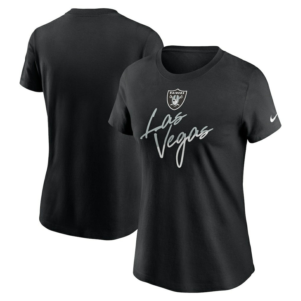 Las Vegas Raiders Women's Team City Roll T-Shirt Black