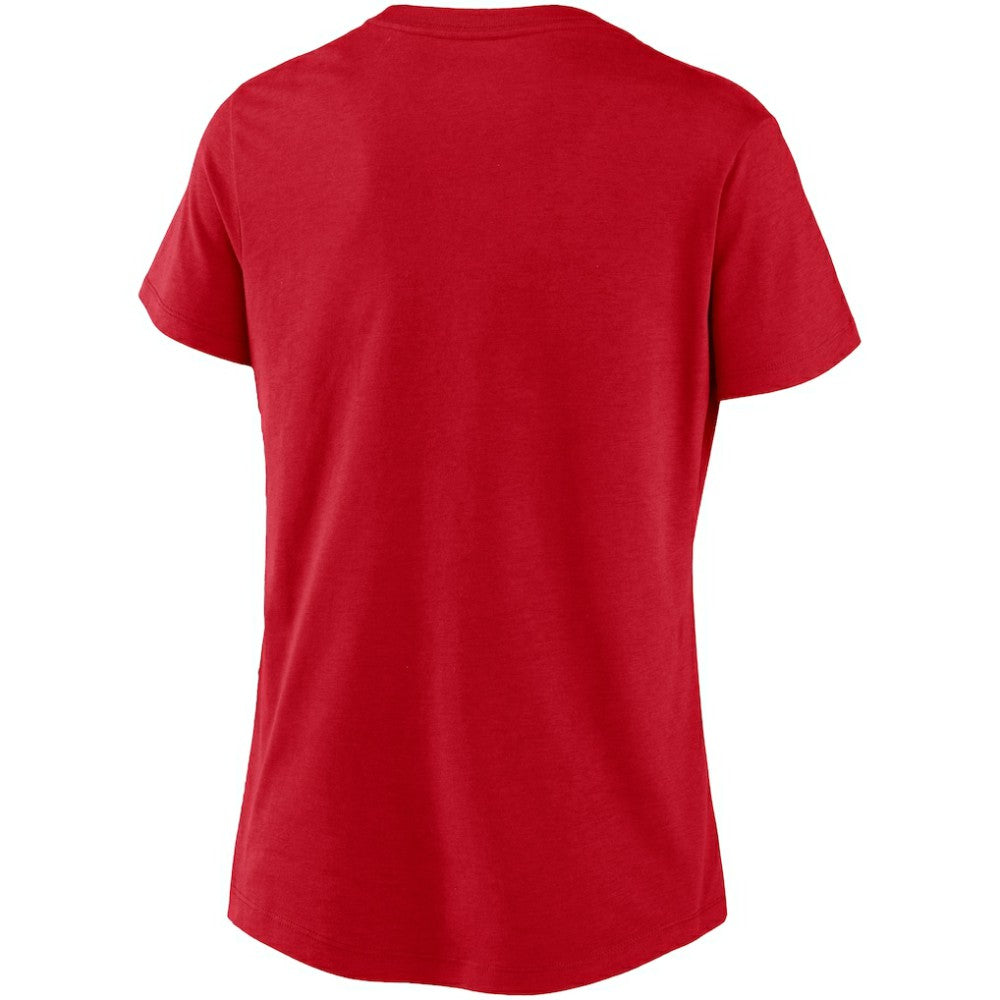 Washington Nationals Nike Women's Local Team Tri-Blend V-Neck T-Shirt - Red T-shirts