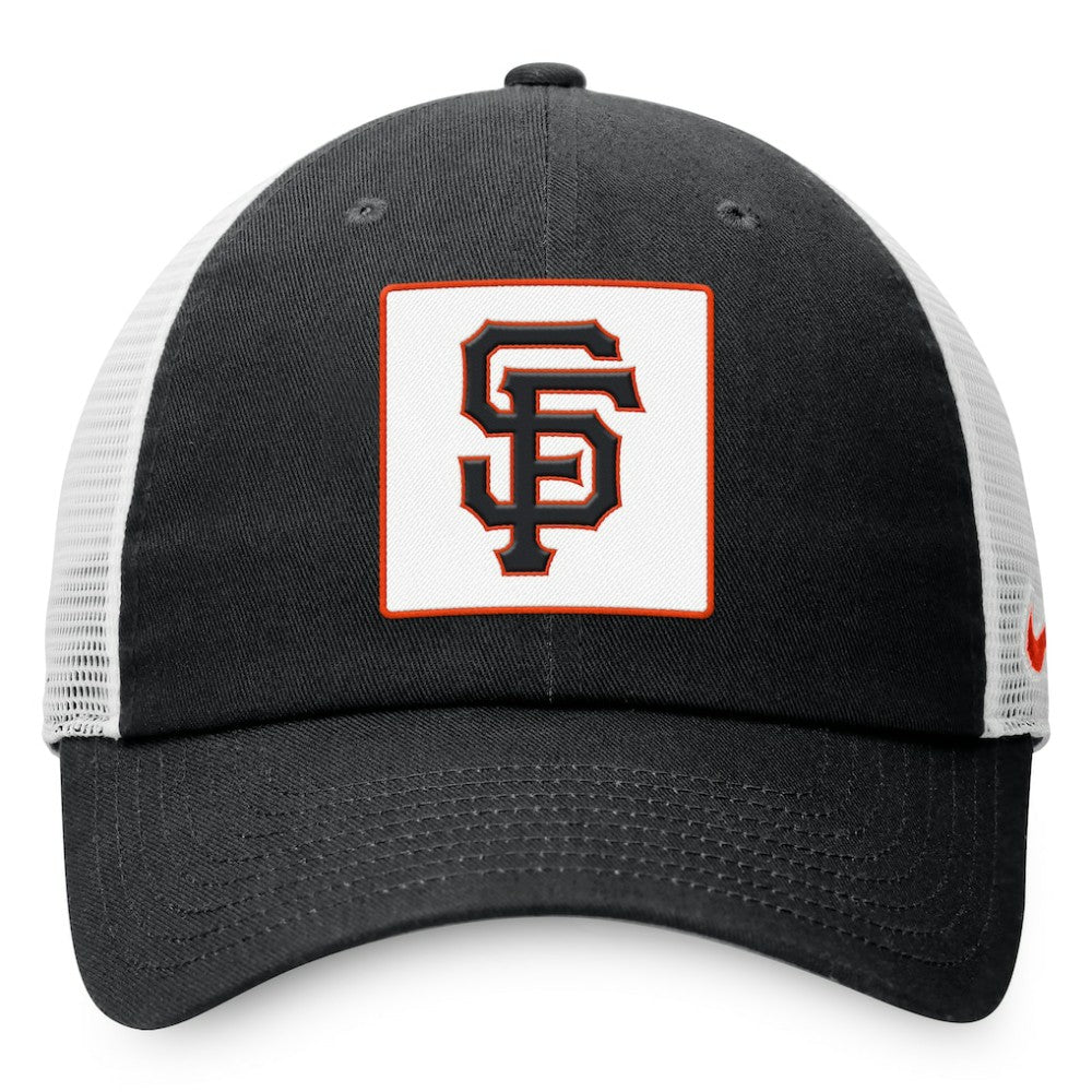San Francisco Giants Nike Rise Adjustable Trucker Hat - Black Hats