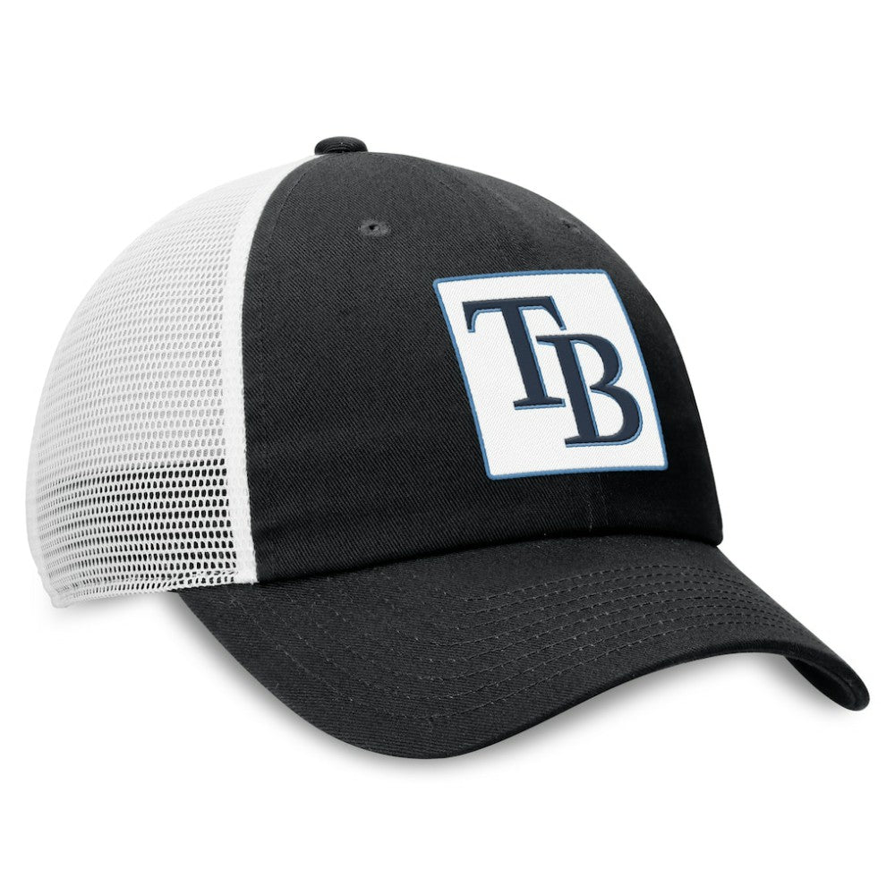 Tampa Bay Rays Nike Rise Adjustable Trucker Hat - Black Hats