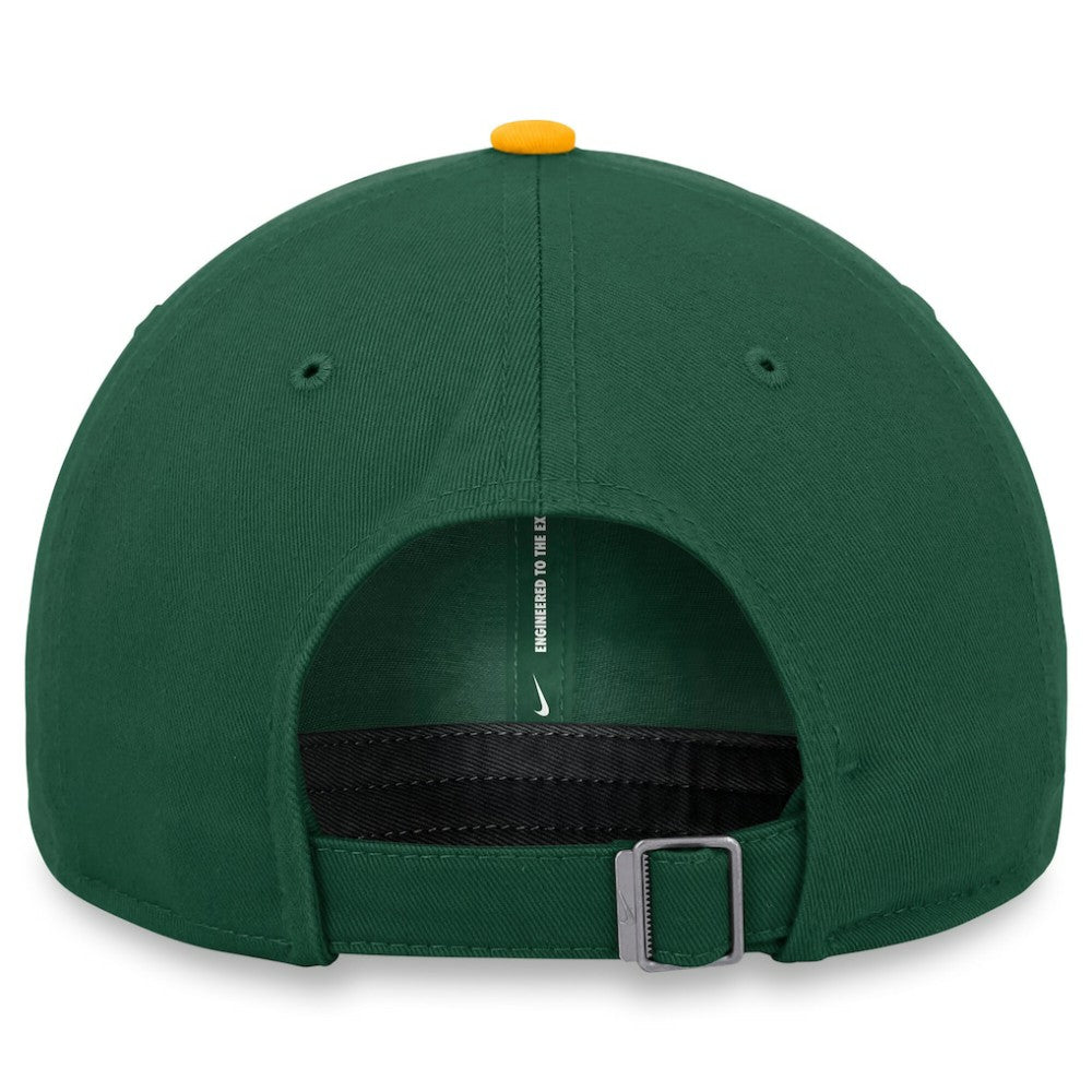 Athletics Nike Club Adjustable Hat - Green/Gold Hats