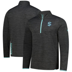 NHL Seattle Kraken Fanatics Authentic Pro Lightweight Quarter-Zip Pullover - Heather Charcoal