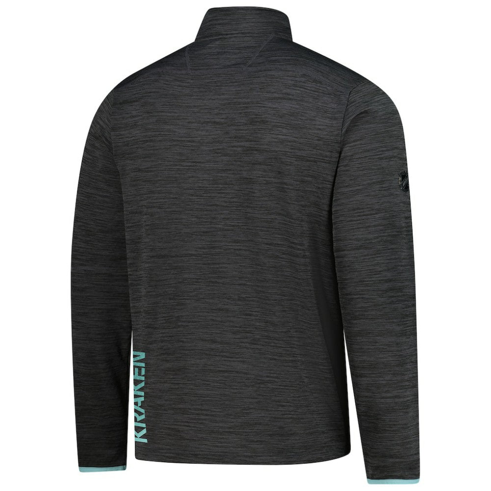 NHL Seattle Kraken Fanatics Authentic Pro Lightweight Quarter-Zip Pullover - Heather Charcoal