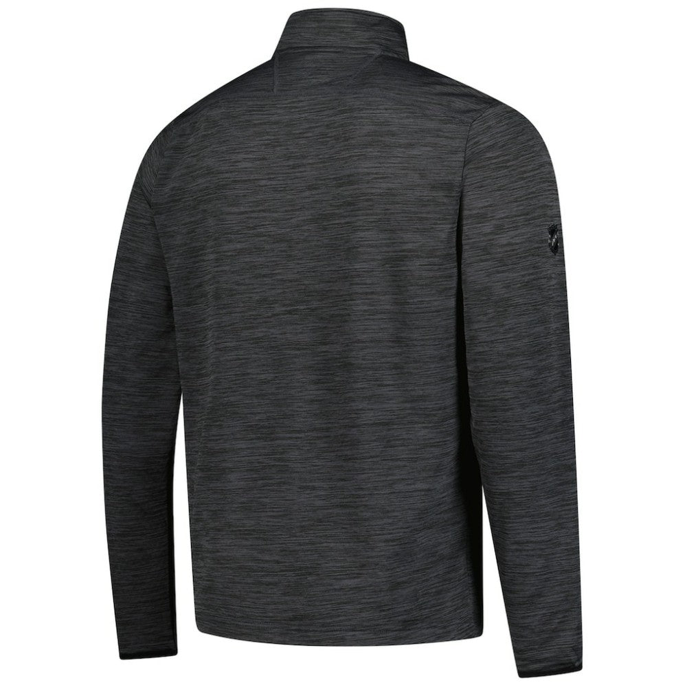 NHL Calgary Flames Fanatics Authentic Pro Lightweight Quarter-Zip Pullover - Heather Charcoal