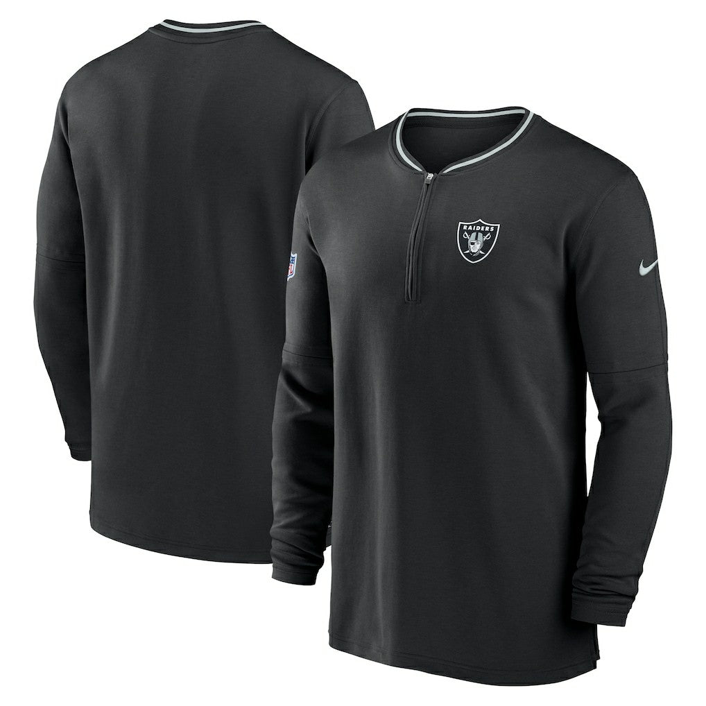 Las Vegas Raiders Coach Half-Zip Sweatshirt Black