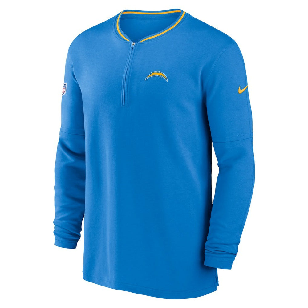 Los Angeles Chargers Coach Half-Zip Sweatshirt Powder Blue