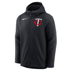 Minnesota Twins Nike Authentic Collection Player Therma Full-Zip Hoodie - Black Hoodies