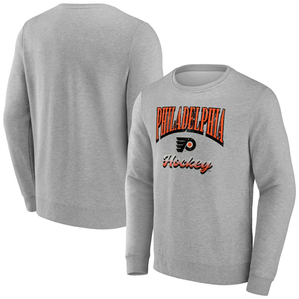NHL Philadelphia Flyers Fanatics Light the Candle Fleece Pullover Sweatshirt - Gray