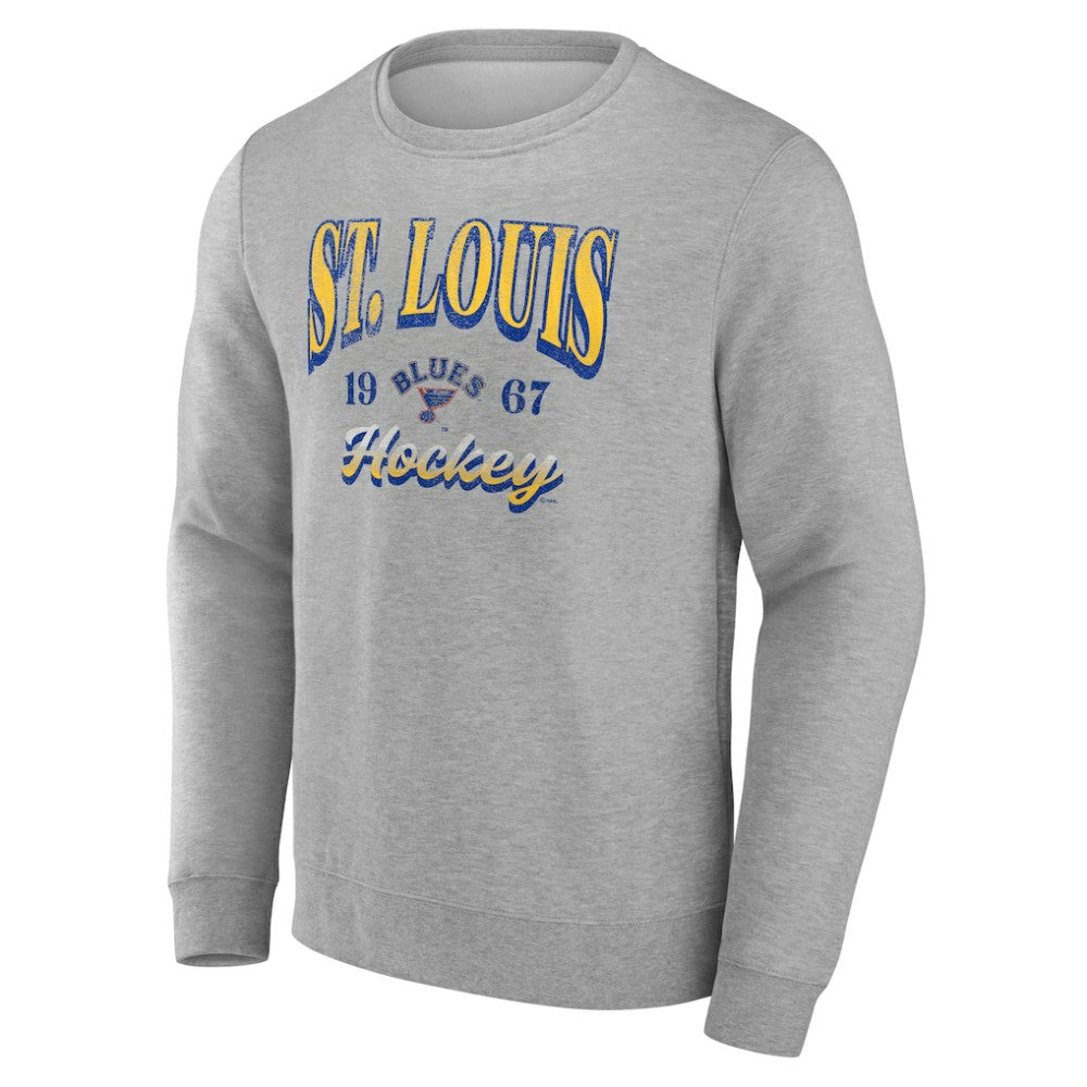 NHL Fanatics St. Louis Blues Gray Nimbus Fleece Pullover Sweatshirt