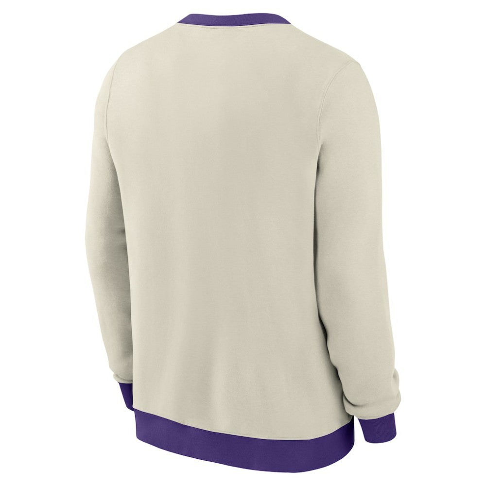 Tampa Bay Rays Nike Cooperstown Collection Fleece Pullover Sweatshirt - Cream Pullover