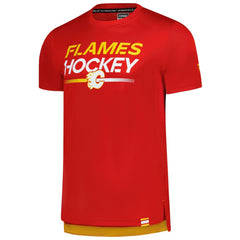 NHL Calgary Flames Fanatics Authentic Pro Tech T-Shirt - Red
