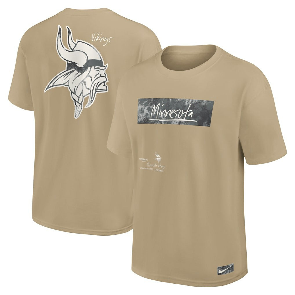 Minnesota Vikings Statement Max90 T-Shirt Tan
