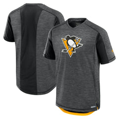 NHL Pittsburgh Penguins Fanatics Authentic Pro Rink Performance T-Shirt - Heather Charcoal