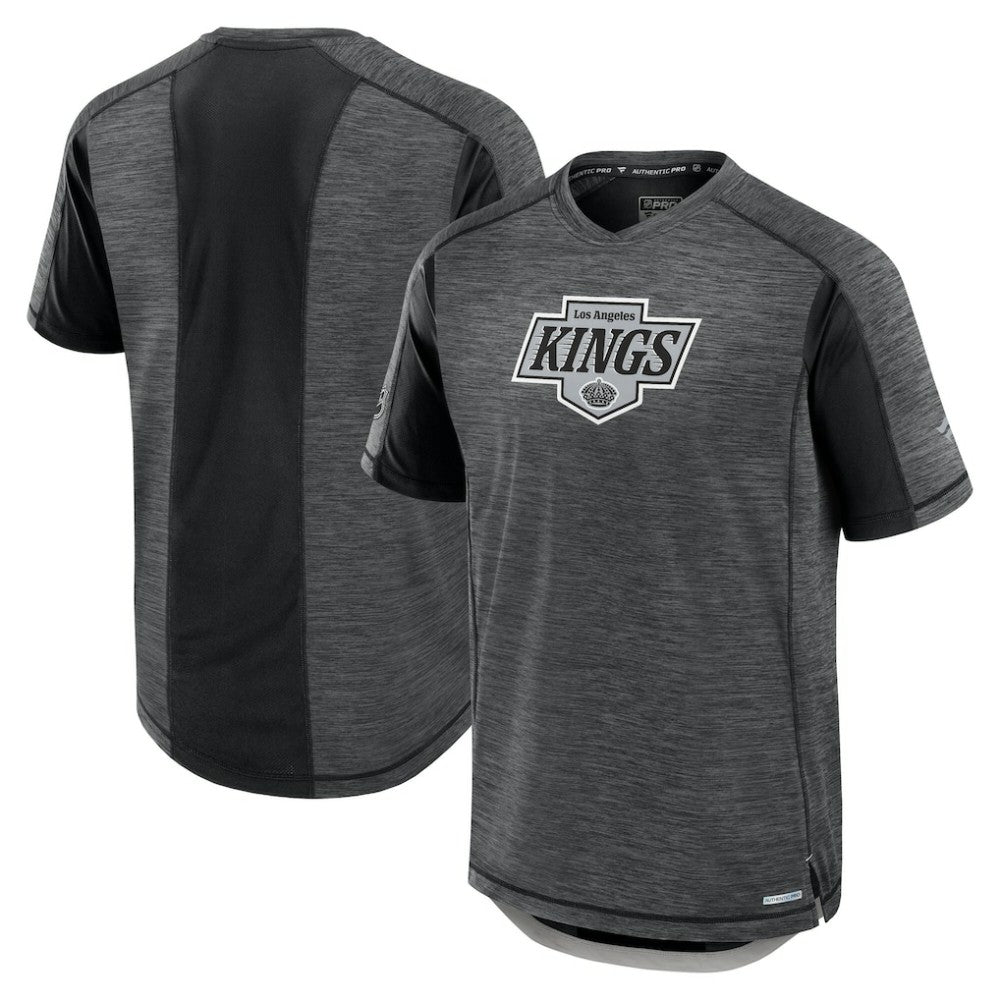 NHL Los Angeles Kings Fanatics Authentic Pro Rink Performance T-Shirt - Heather Charcoal