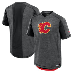 NHL Calgary Flames Fanatics Authentic Pro Rink Performance T-Shirt - Heather Charcoal