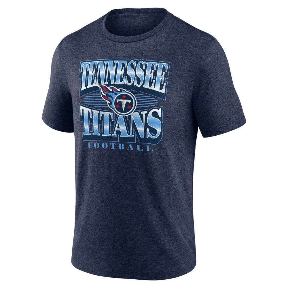 Tennessee Titans Extreme Tackle Tri-Blend T-Shirt Heather Navy