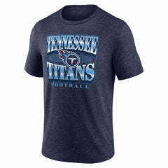 Tennessee Titans Extreme Tackle Tri-Blend T-Shirt Heather Navy