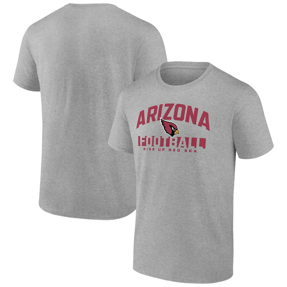Arizona Cardinals Screen Blocking T-Shirt Heather Gray