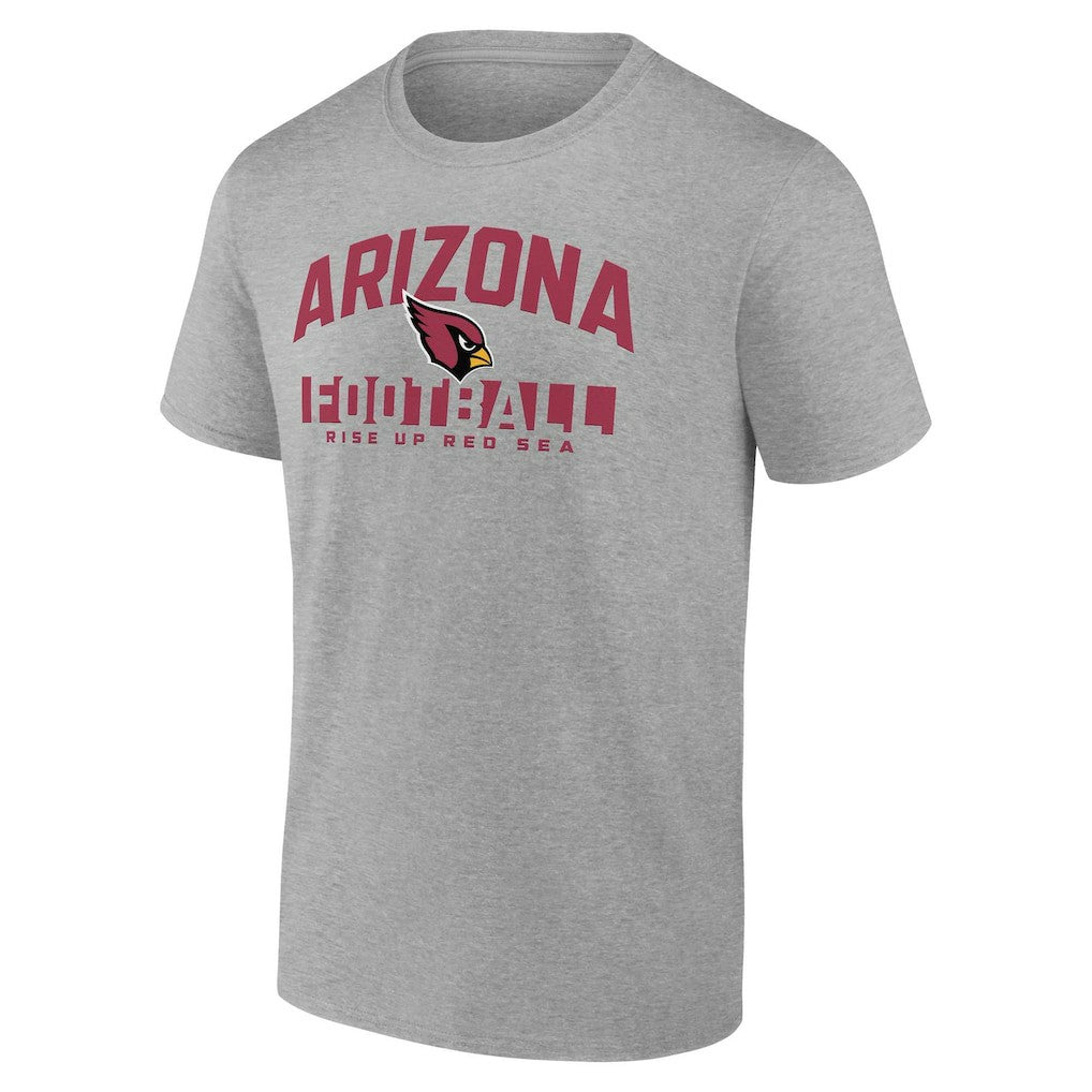 Arizona Cardinals Screen Blocking T-Shirt Heather Gray