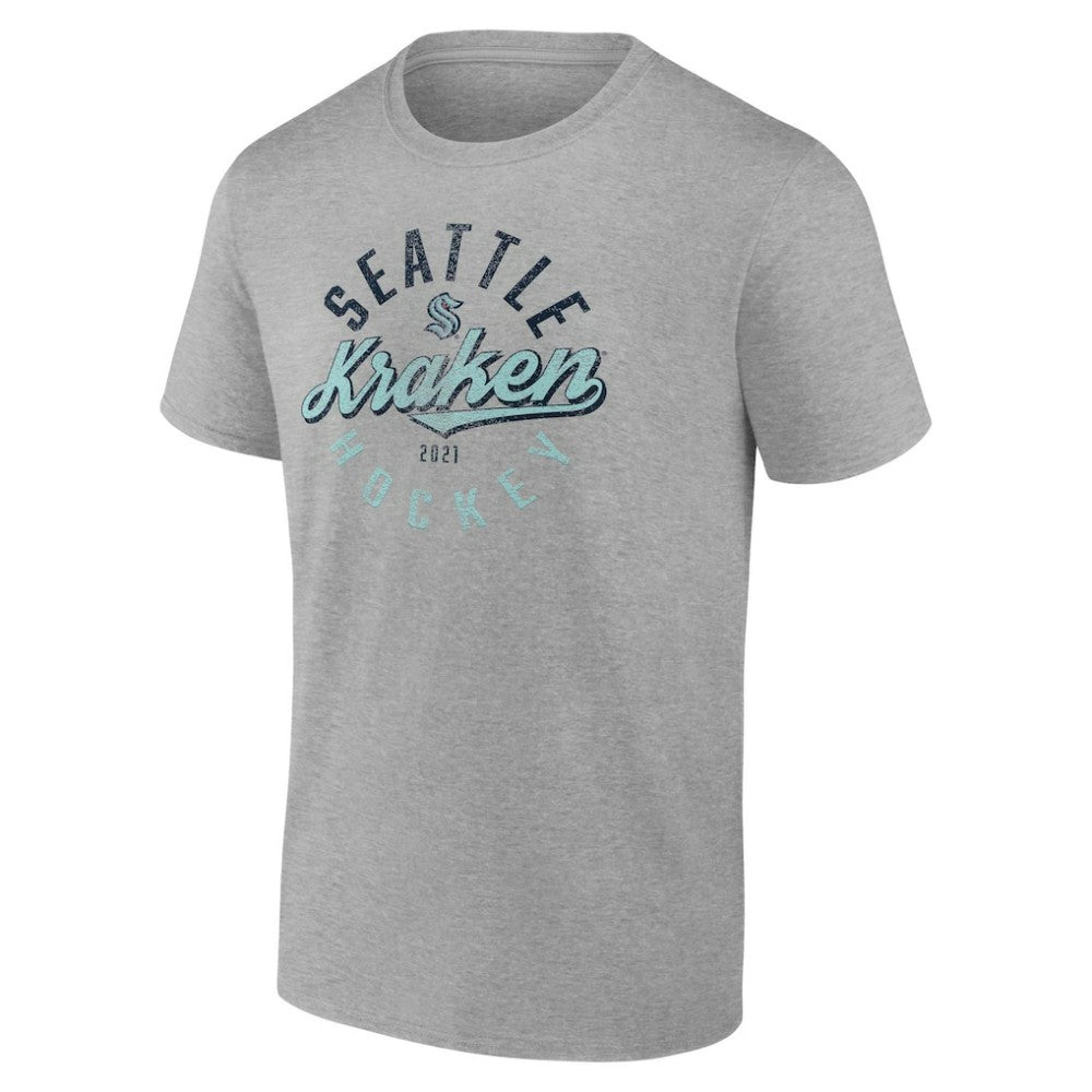 NHL Seattle Kraken Fanatics Emblem T-Shirt - Gray