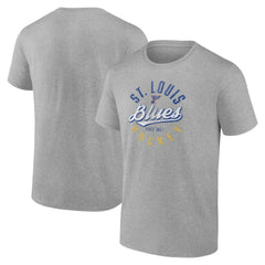 NHL St. Louis Blues Fanatics Emblem T-Shirt - Gray