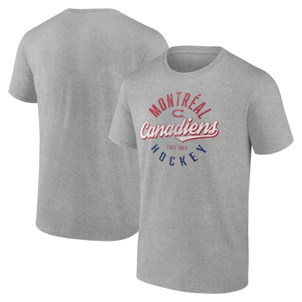 NHL Montreal Canadiens Fanatics Emblem T-Shirt - Gray