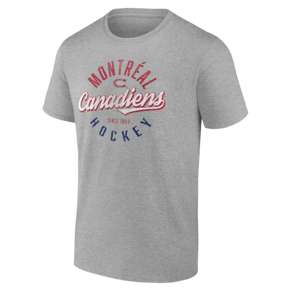 NHL Montreal Canadiens Fanatics Emblem T-Shirt - Gray