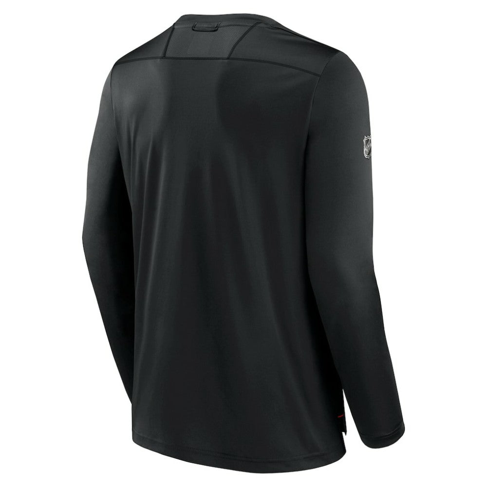 NHL Ottawa Senators Fanatics Authentic Pro Tech Long Sleeve T-Shirt - Black