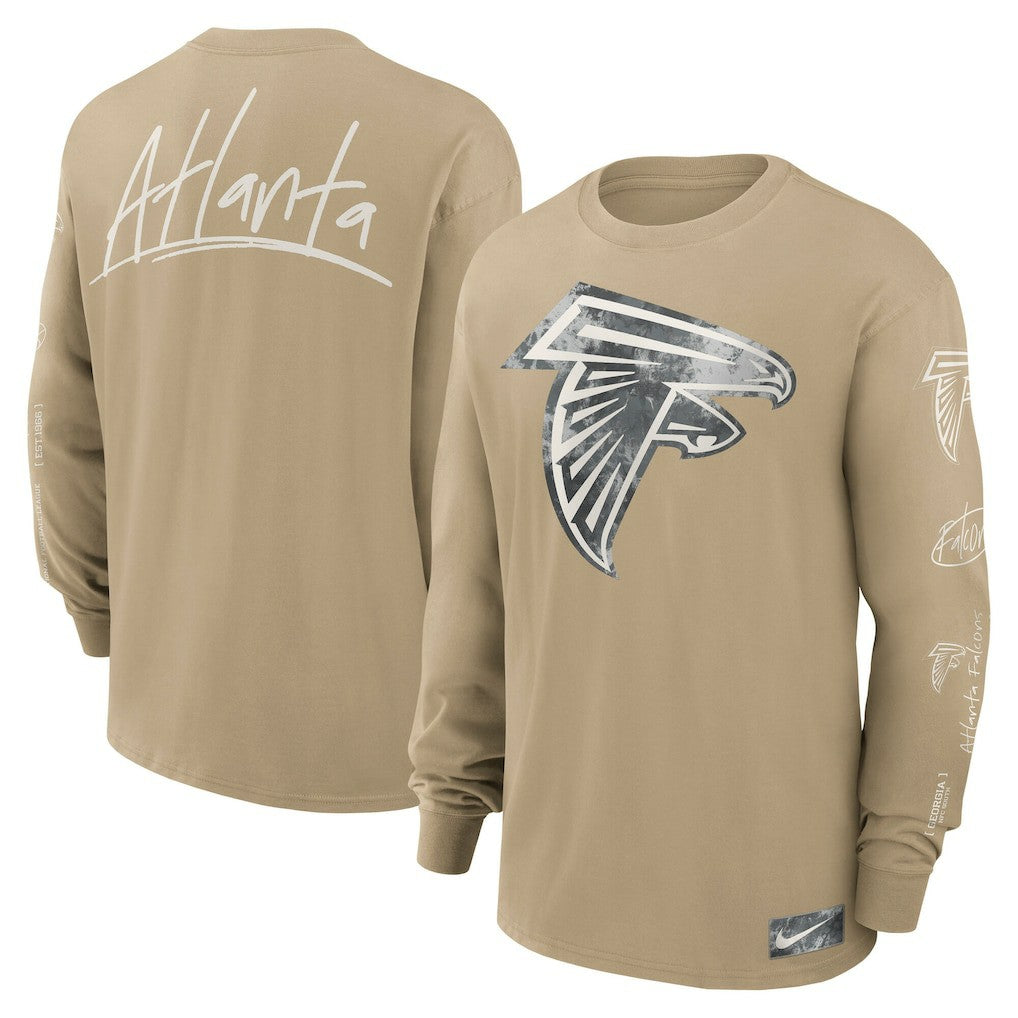 Atlanta Falcons Essential Statement Max90 Long Sleeve T-Shirt Tan