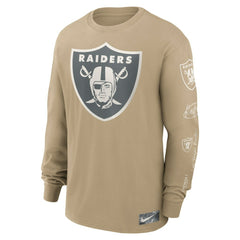 Las Vegas Raiders Essential Statement Max90 Long Sleeve T-Shirt Tan