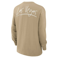 Las Vegas Raiders Essential Statement Max90 Long Sleeve T-Shirt Tan