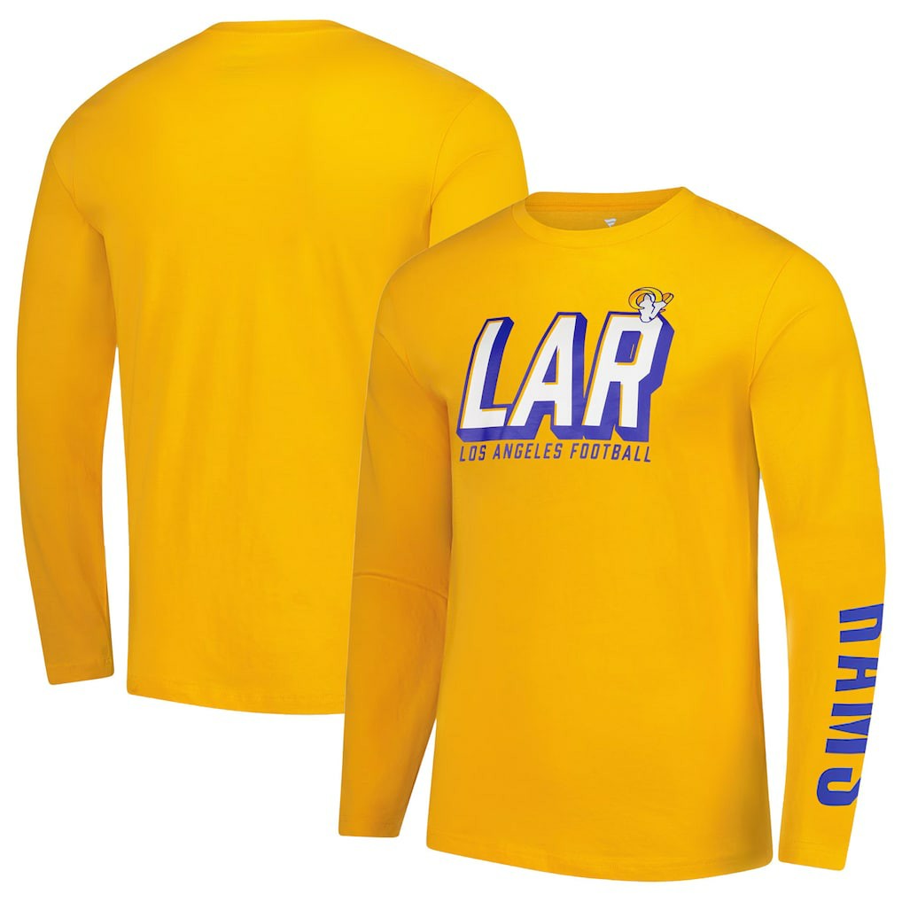 Los Angeles Rams Long Sleeve T-Shirt Gold