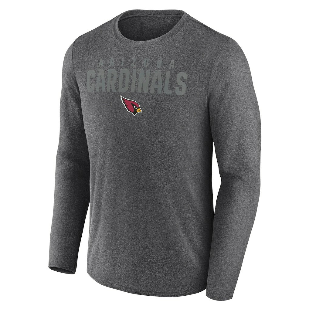 Arizona Cardinals Blackout Long Sleeve T-Shirt Heather Charcoal