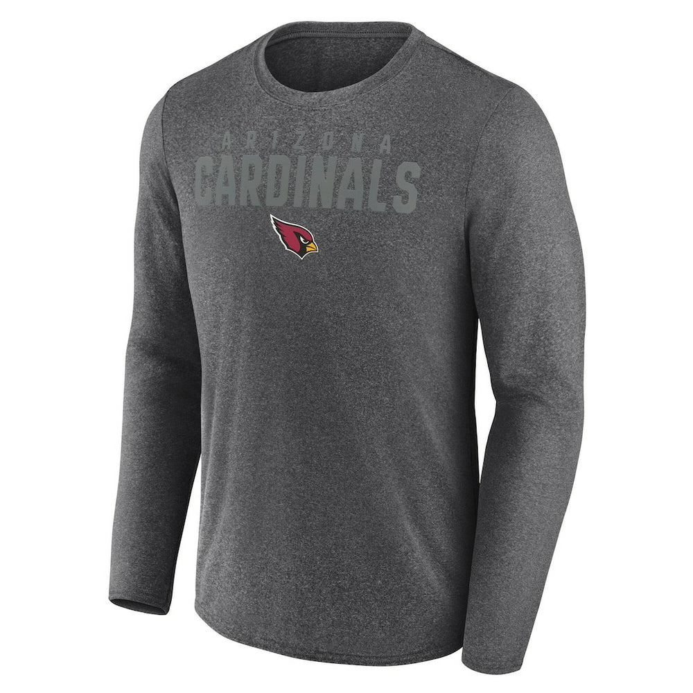 Arizona Cardinals Blackout Long Sleeve T-Shirt Heather Charcoal