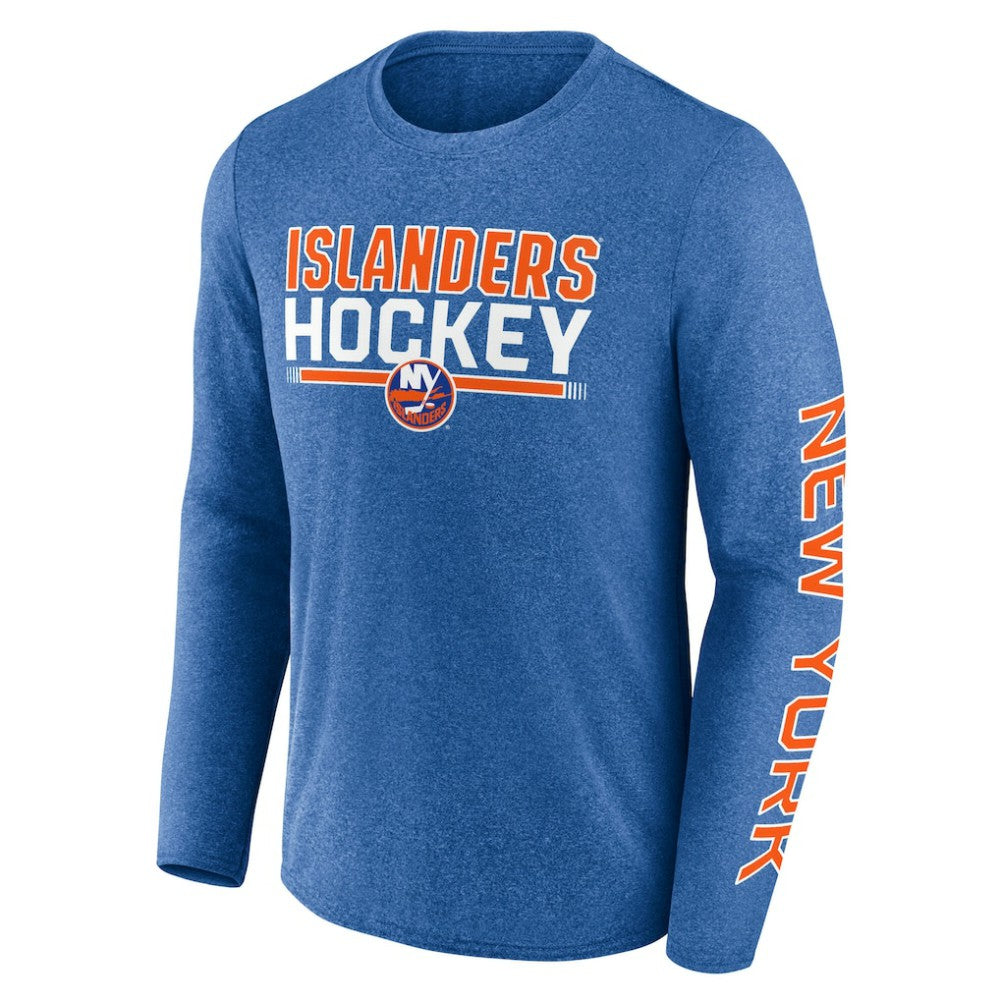 NHL New York Islanders Fanatics Sweep Iconic Synthetic Long Sleeve T-Shirt - Heather Royal