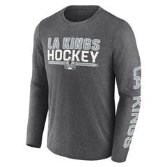 NHL Los Angeles Kings Fanatics Sweep Iconic Synthetic Long Sleeve T-Shirt - Heather Charcoal