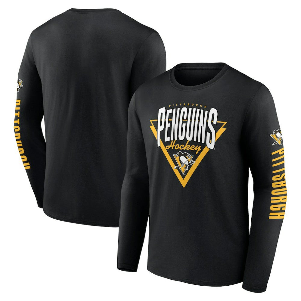 NHL Pittsburgh Penguins Fanatics Headline Long Sleeve T-Shirt - Black
